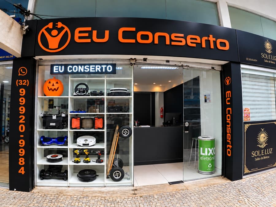 Fachada da loja na Rua Barbosa Lima, no Centro de Juiz de Fora