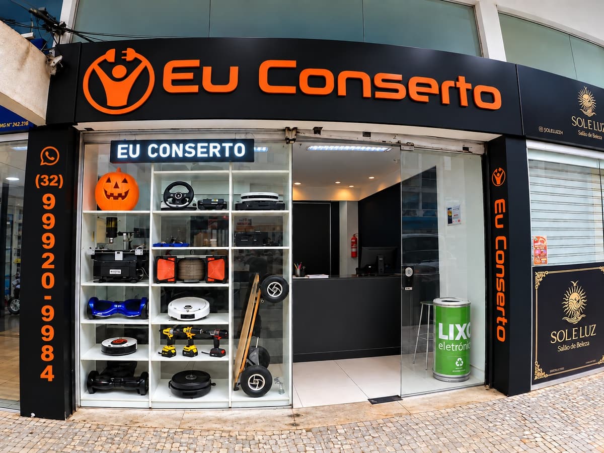 Fachada da loja na Rua Barbosa Lima, no Centro de Juiz de Fora